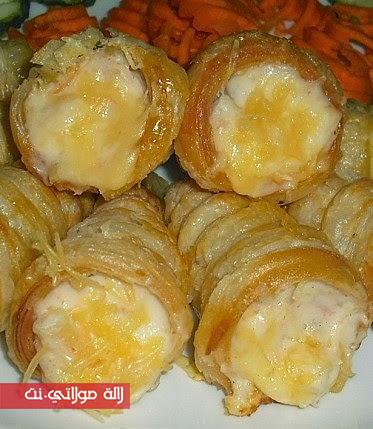  مقادير وطريقة اعداد كورني بالقمرون والجبن بالصور