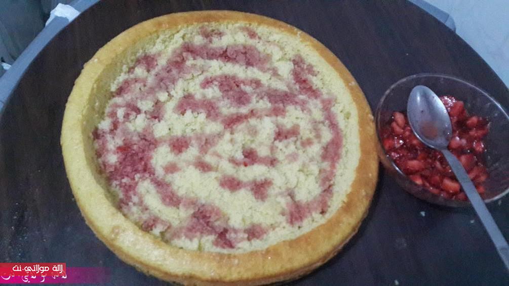 بالصور تحضير الطورطة المحشوة بالفريز