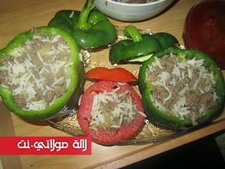 الفلفلة ومطيشة معمرين بالكفتة والروز بالخطوات المصورة3