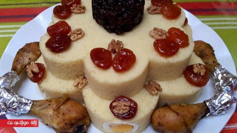 السفة بتقديم راقي مع فخيدات الدجاج