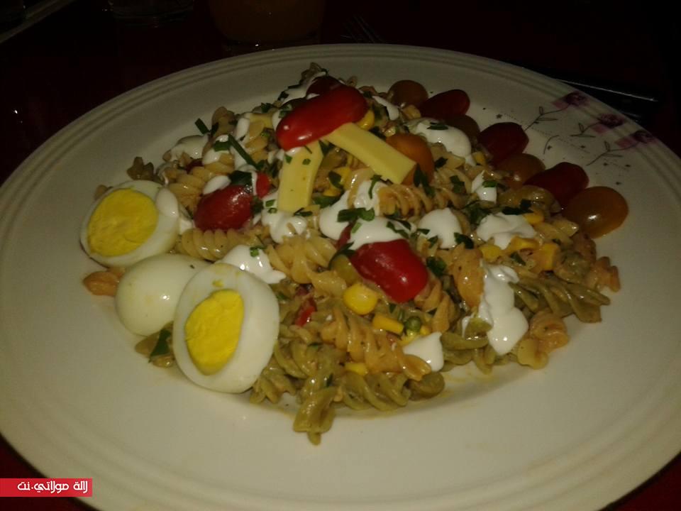 اكلة ساهلة وصحية للعشا سلطة المقرونة روووعة