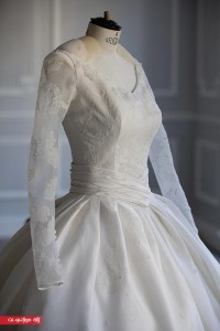 Sheer-sleeves-were-attached-bodice-featuring-ivory_828118