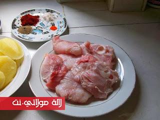 كيفية عمل السمك في الفرن على الطريقة المغربية 