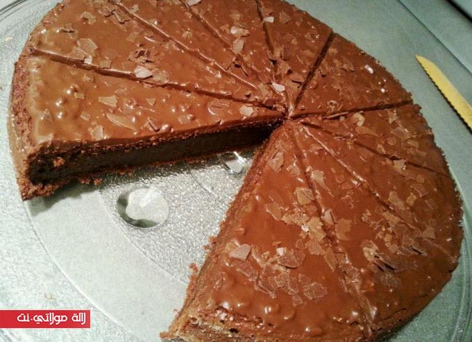 كيكة بالشكلاط والجبن ماسكربون رائعة بالصور