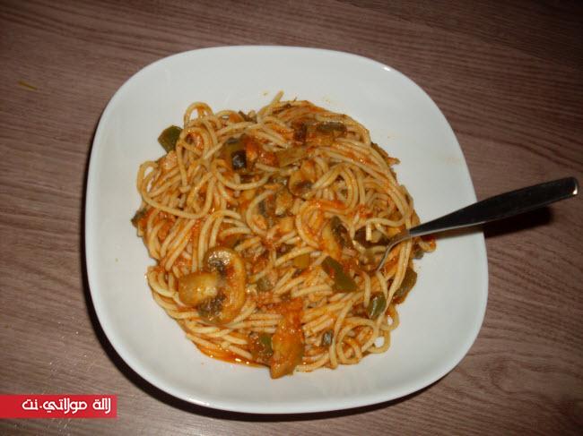 سباكيتي-بالخضار-الطون-9