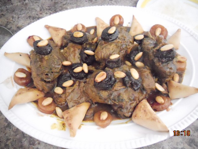 بالصور تحضير اللحم بالبرقوق و المشماش