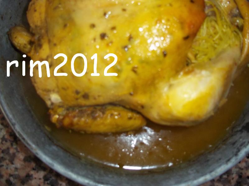 دجاج معمر في الفرن كايحمر الوجه قدام الضياف