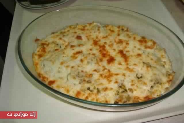 دجاج بصلصة الجبن والمايونيز الحار