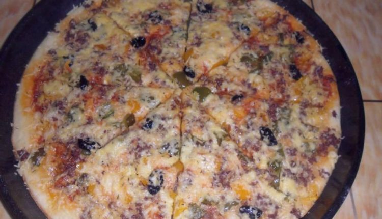 تحضير بيتزا بطون او الكفتة بعجينة عشر دقائق