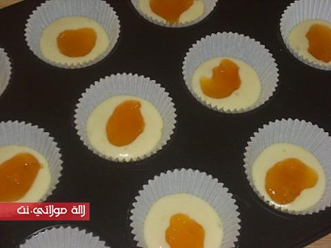 ميني كب كيك بالمربى