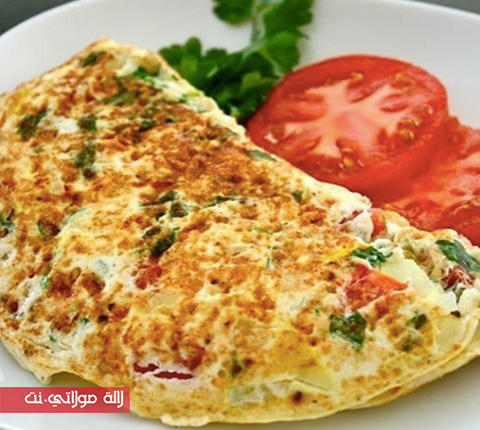 طريقة سهلة لتحضير أومليت الخضار