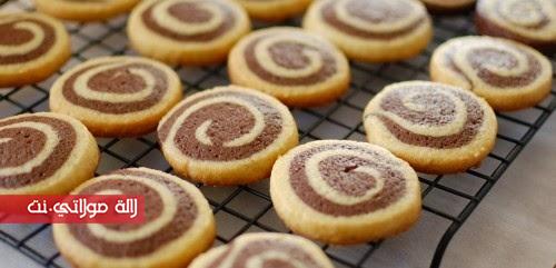   طريقة تحضير صابلي رولي بالكاكاو رائع بالصور