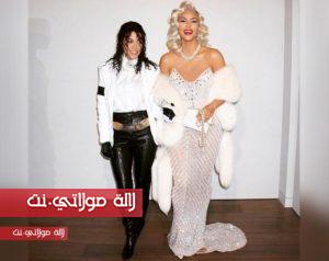 Kim Kardashian وKourtney Kardashian متنكّرتان بشخصيّتي Madonna وMichael Jackson