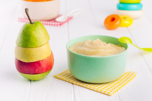 وصفات التفاح للرضع - طريقة عمل مهروس التفاح والكيوي والكمثرى للرضع